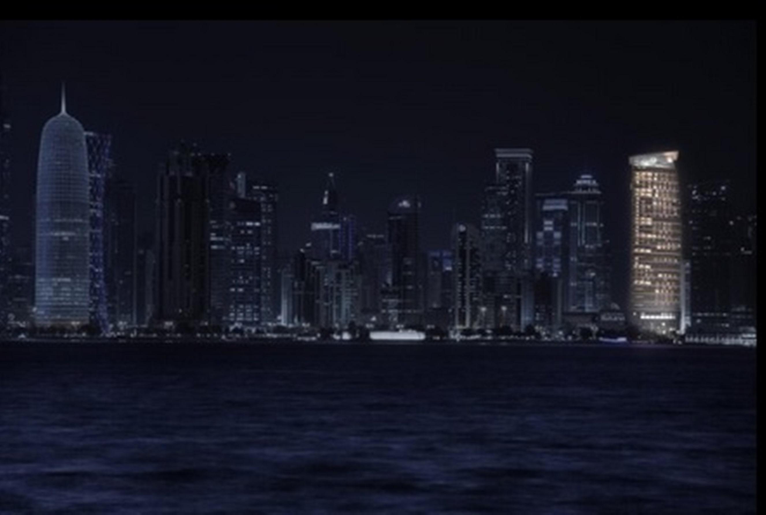 City Centre Rotana Doha Exterior photo Doha skyline at night